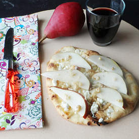 Flatbread with Blue Cheese and Pear