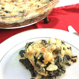 Creamed Spinach and Kale