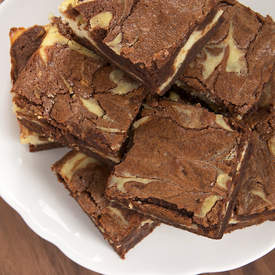 Bourbon Cream Cheese Brownies