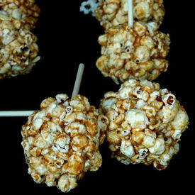 Almond Butter Popcorn Balls