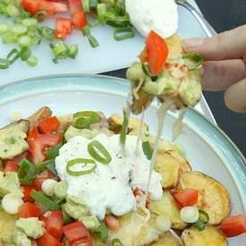Loaded potato nachos