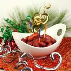 Cocktail Frankfurters in Honey Bourbon Barbecue Sauce