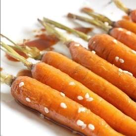 Honey soy glazed carrots