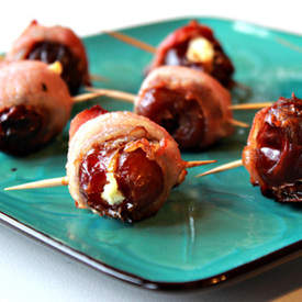 Bacon and Stuffed Dates Appetizer