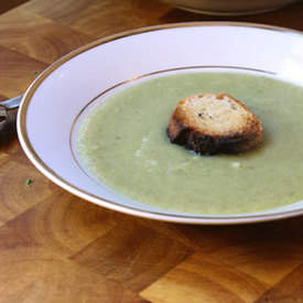 Cream of broccoli and cauliflower