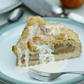 Easy apple crumble cake