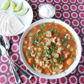 Spicy Pork and Hominy Stew