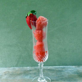 Strawberry Champagne Sorbet