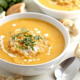 Smoky coconut and butternut soup
