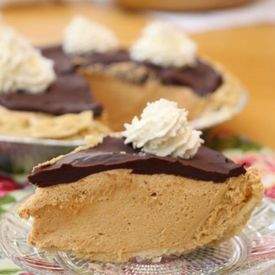 Peanut Butter Pie with Chocolate Ganache
