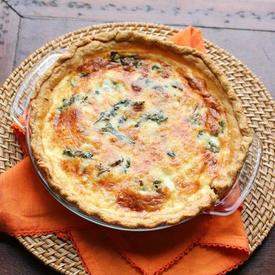Quiche with Swiss Chard and Mushroom