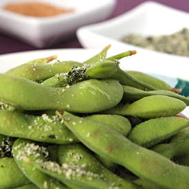 Edamame with Flavoured Salt, Three Ways