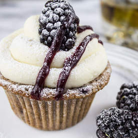 Blackberry Bourbon Cupcakes