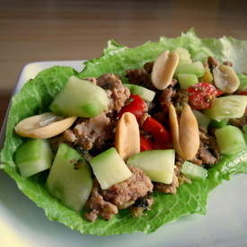 Thai Chicken Lettuce Wraps