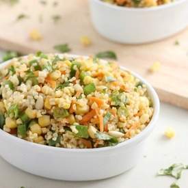 Curried bulgur wheat salad