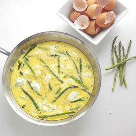 Asparagus and Goat Cheese Frittata 