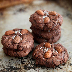 Salted Almond Chocolate Cookies