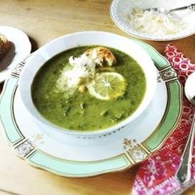 Kale and Chickpea Soup with Lemon