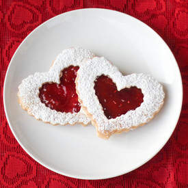 Valentine's Day Linzer Cookies