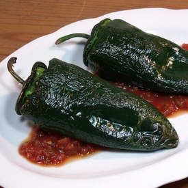 Black Bean and Rice Stuffed Poblanos 