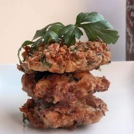 Celery Root Frittelle w/Basil Sirracha Aioli 