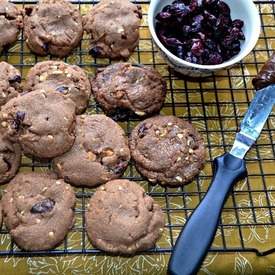 Nutella Cranberry Cookies
