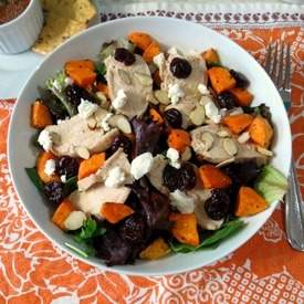 Chicken and Sweet Potato Cherry Salad