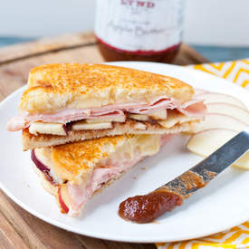 Ham and Apple Butter Grilled Cheese