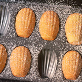 Olive Oil, Rosemary and Lemon French Madeleines