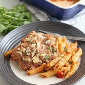 Enchilada pasta bake