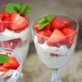 Strawberries and Cream Parfait
