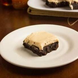 Bourbon Salted Caramel Brownies