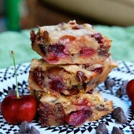 Chocolate Chip Cherry Blondies