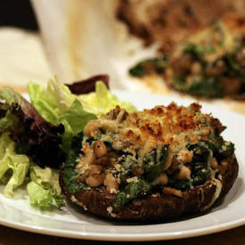 Stuffed Portabella Mushroom Caps