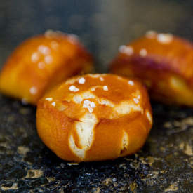 Homemade Soft Pretzels in little bites