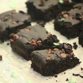 Mint Chocolate Chip Brownies