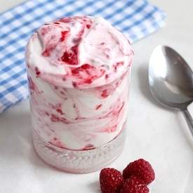Raspberry ripple Greek yoghurt