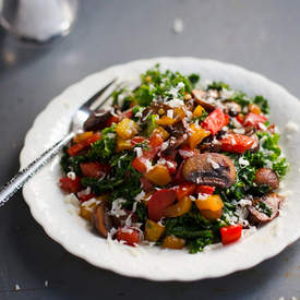 Warm Balsamic Kale Salad