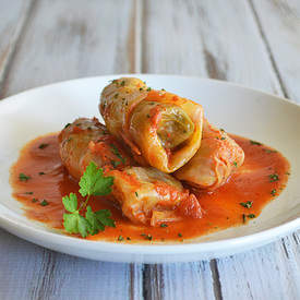 Stuffed Cabbage Rolls - Vegan