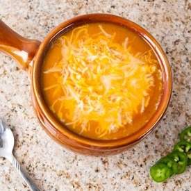 Cheesy Spicy Sweet Potato Bisque