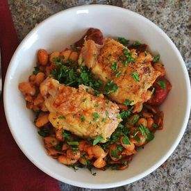 Chicken with Beans and Tomatoes