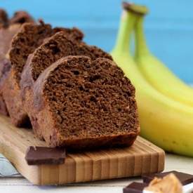 Chocolate Banana Peanut Butter Bread
