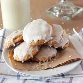 Iced Oatmeal Raisin Cookies