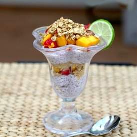 Raspberry Chia Seed Yogurt Parfait