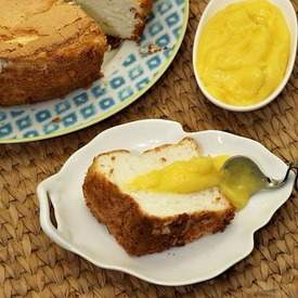 Meyer Lemon Angel Food Cake