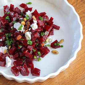 Pickled Beets Salad with Chive Oil