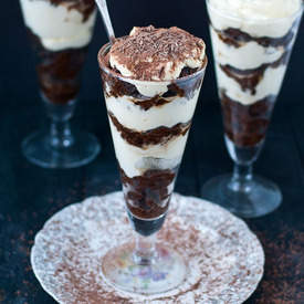 Tiramisu Brownie Parfaits
