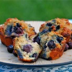 Triple Coconut Blueberry Muffins