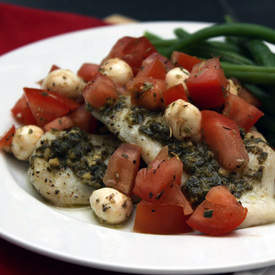 Baked Tilapia Caprese