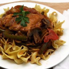 Lightened Up Chicken Paprikash